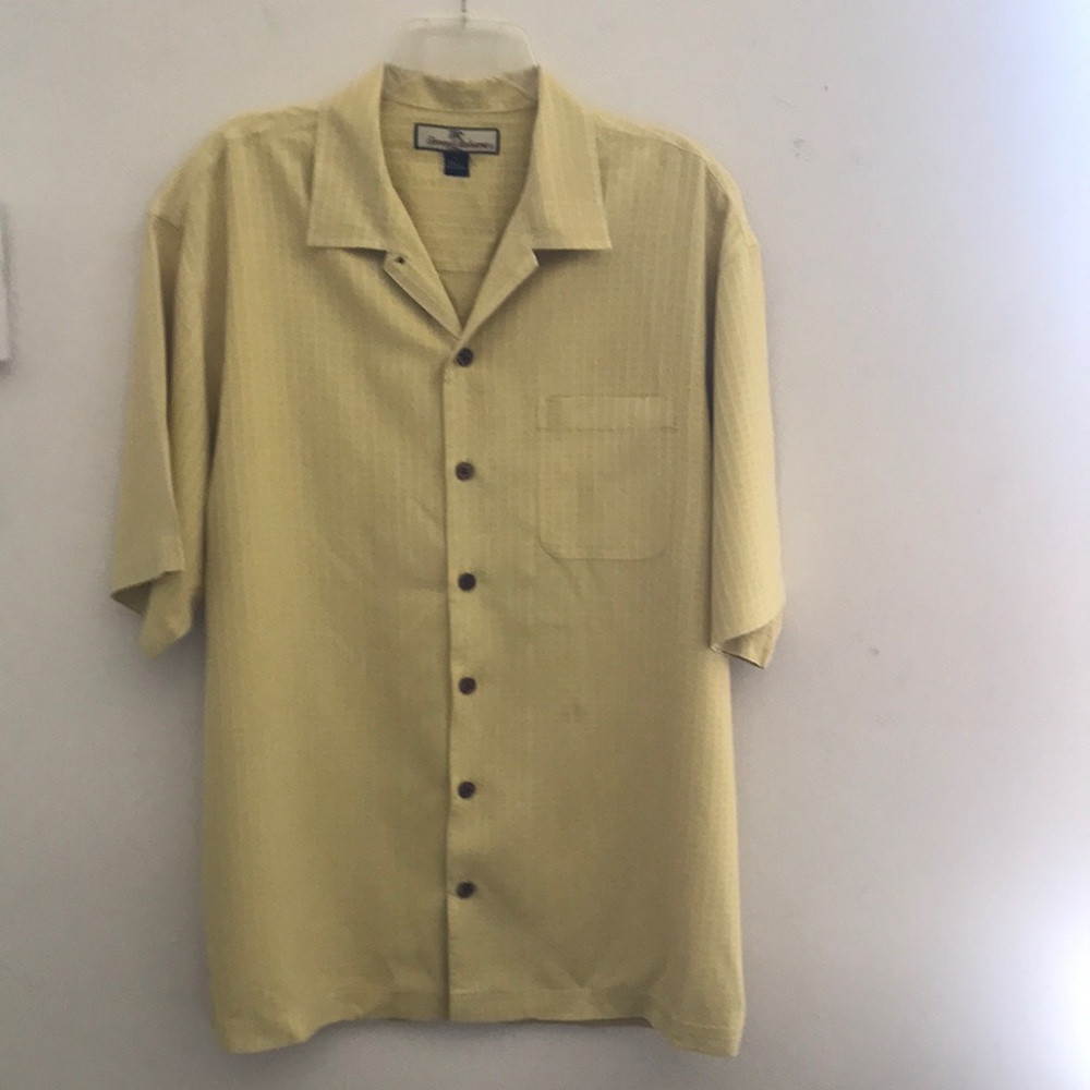 Tommy Bahama Yellow Casual Button Down Shirt